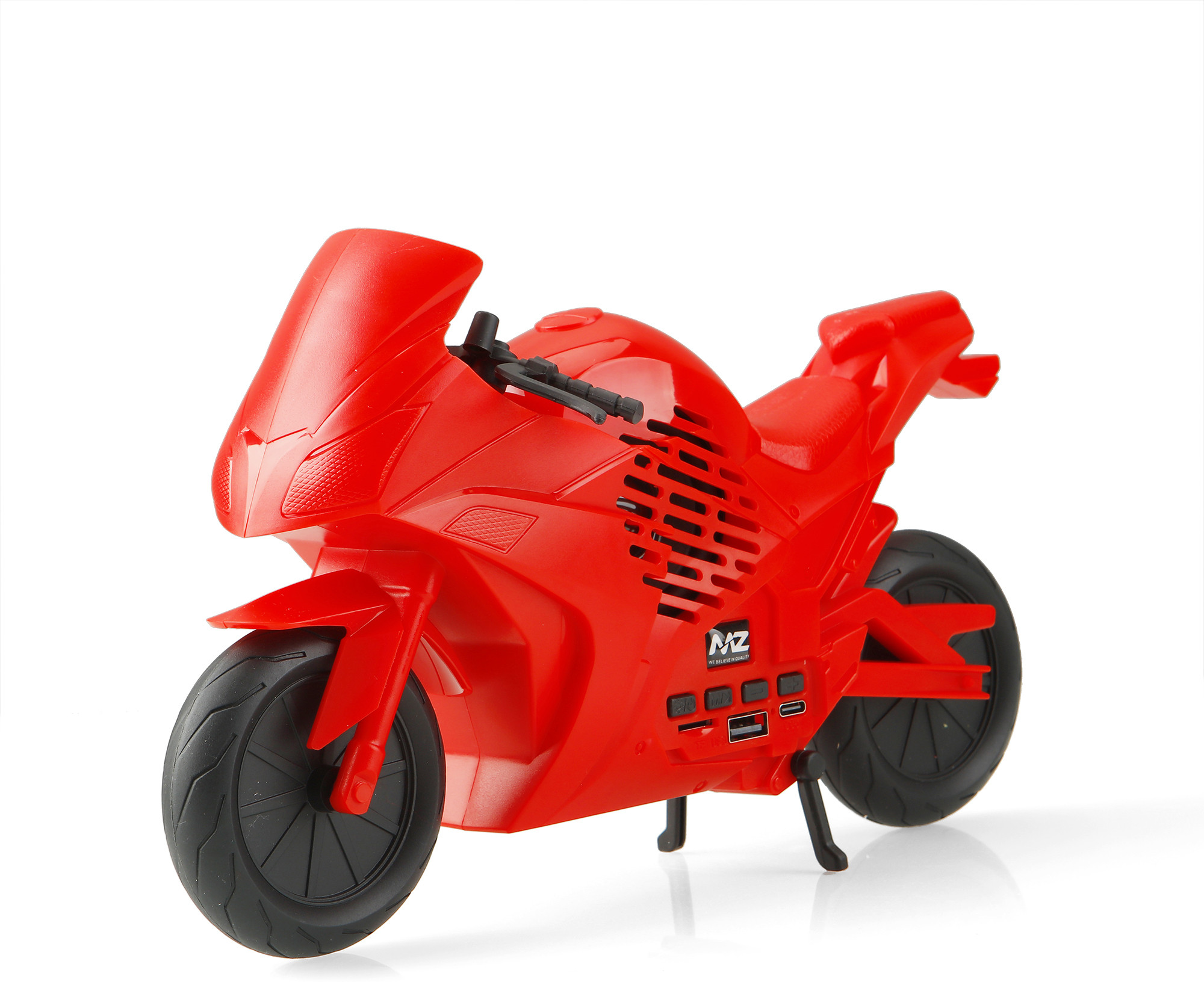 MZ F8 (PORTABLE BLUETOOTH SPEAKER) Dynamic Thunder Sound 1200mAh,Sports Bike Design 5 W Bluetooth Speaker image 1