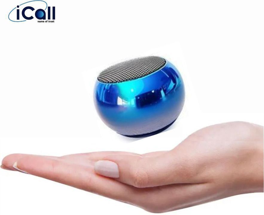 iCallMart HiFi Sound Quality 4d Small Steel Round Speaker Portable Home Mini Speaker 5 W Bluetooth Speaker-picture-12
