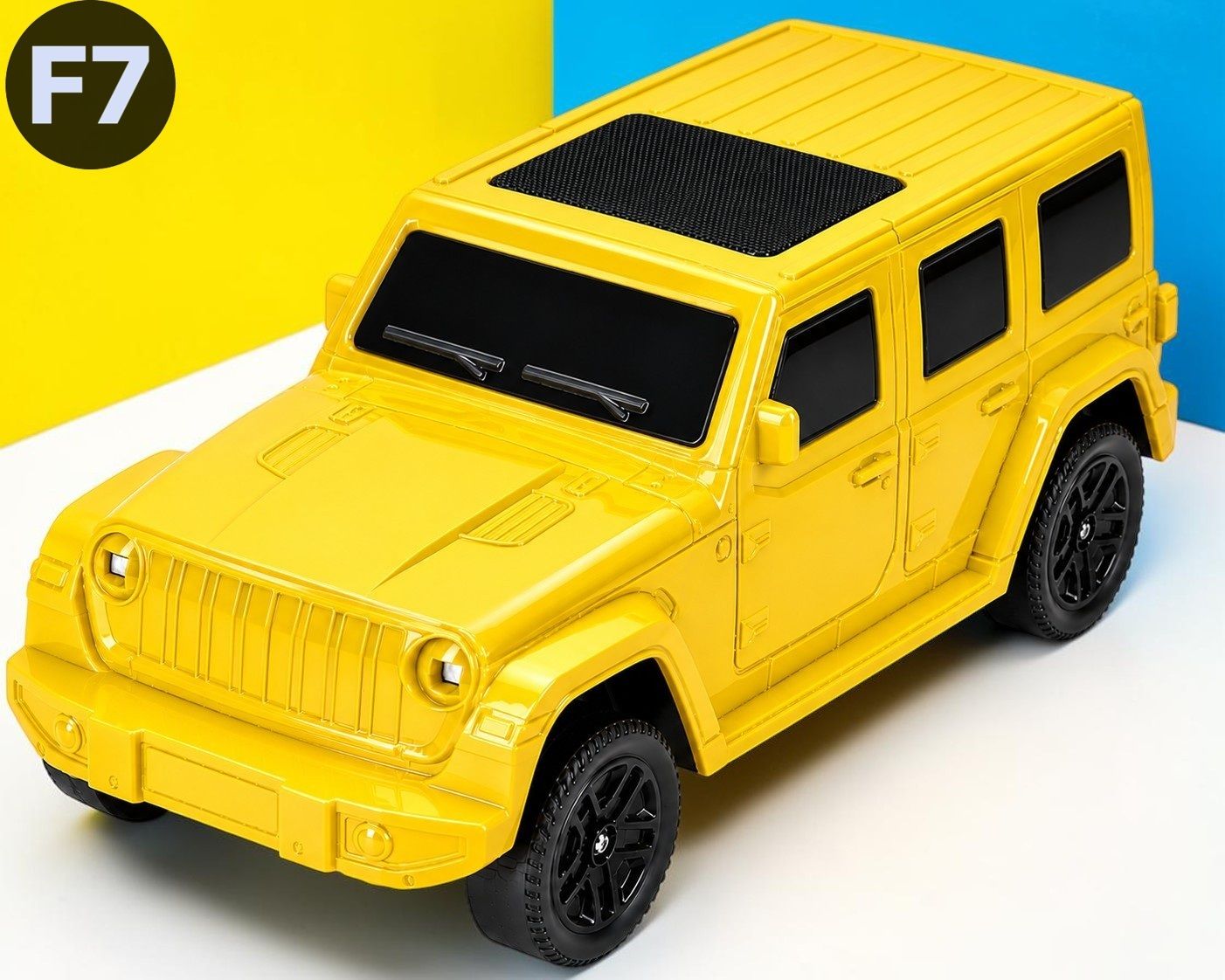 3BAAN X75 Portable Car Shape Bluetooth Speaker with LED Lights USB FM and AUX Support 9 W Bluetooth Speaker-image-30