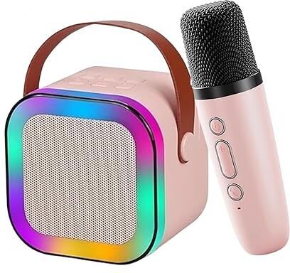 K-TRON Karaoke Mic with Speaker for Kids Bluetooth Speaker with Mic 12 W Bluetooth Party Speaker-image-32