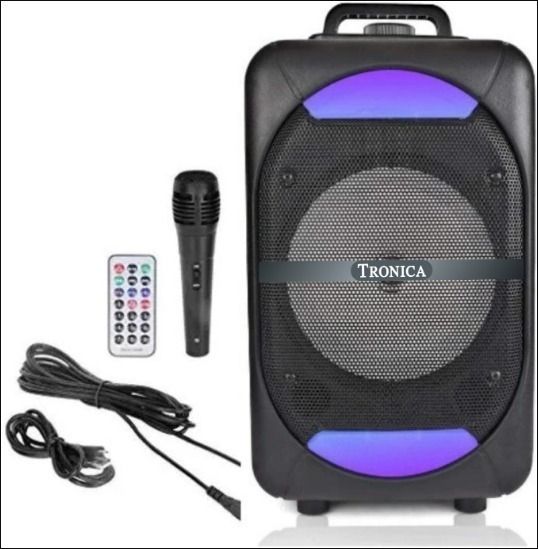 TRONICA VIBRA 30W Rechargeable Bluetooth Party Speaker with USB/SD Card/Karaoke Speaker 30 W Bluetooth Party Speaker-image-25