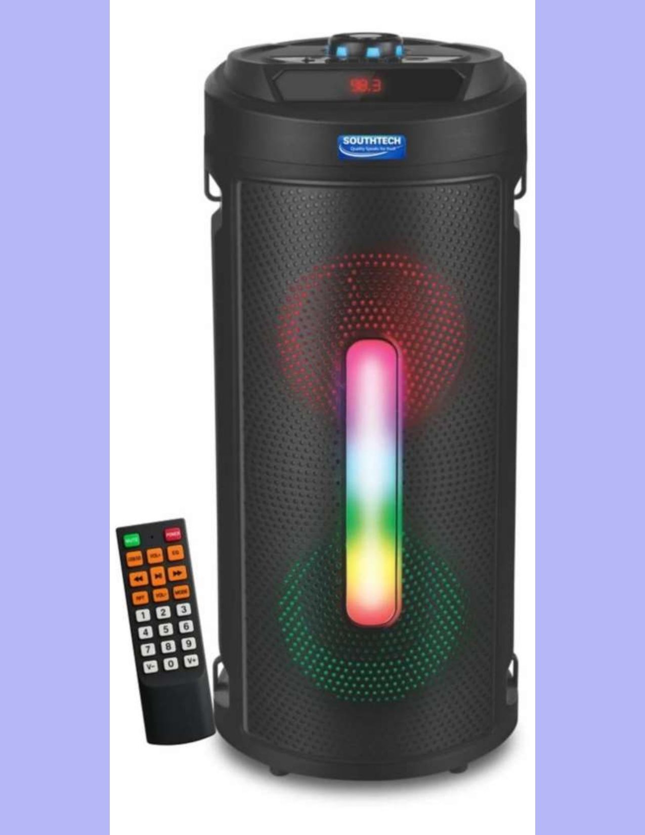 SOUTHTECH Bluetooth Tower Speaker | Dual Woofer | RGB LED Lights_A45 40 W Bluetooth Party Speaker-image-43