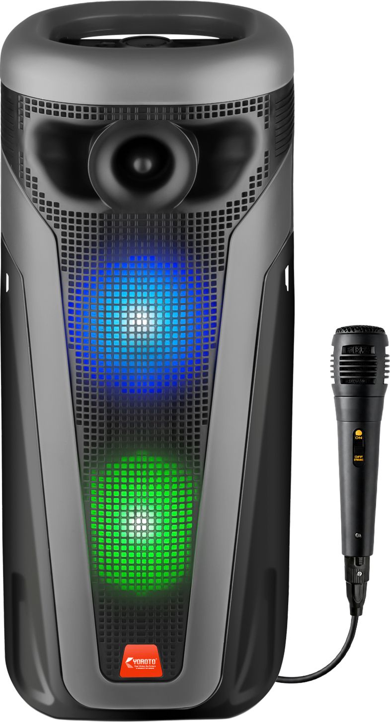 YOROTO J30 with Deep Bass, RGB LED Lights, Karaoke Mic Support & Up to 4 Hours Playtime 60 W Bluetooth Party Speaker-image-9