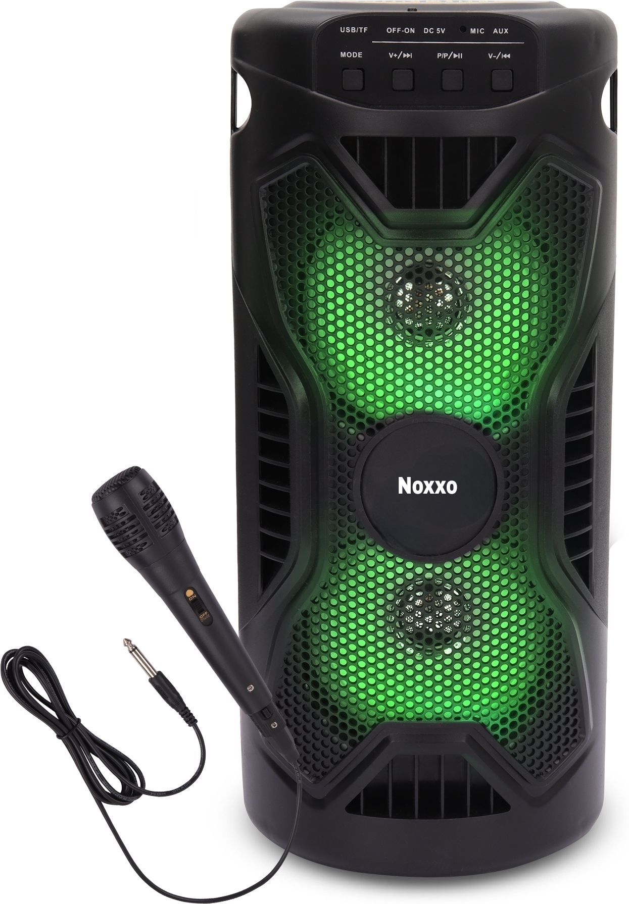 noxxo Rockstar 12 hours play time FM USB AUX BLUETOOTH KARAOKE MIC RGB LIGHT 30 W Bluetooth Party Speaker-image-31