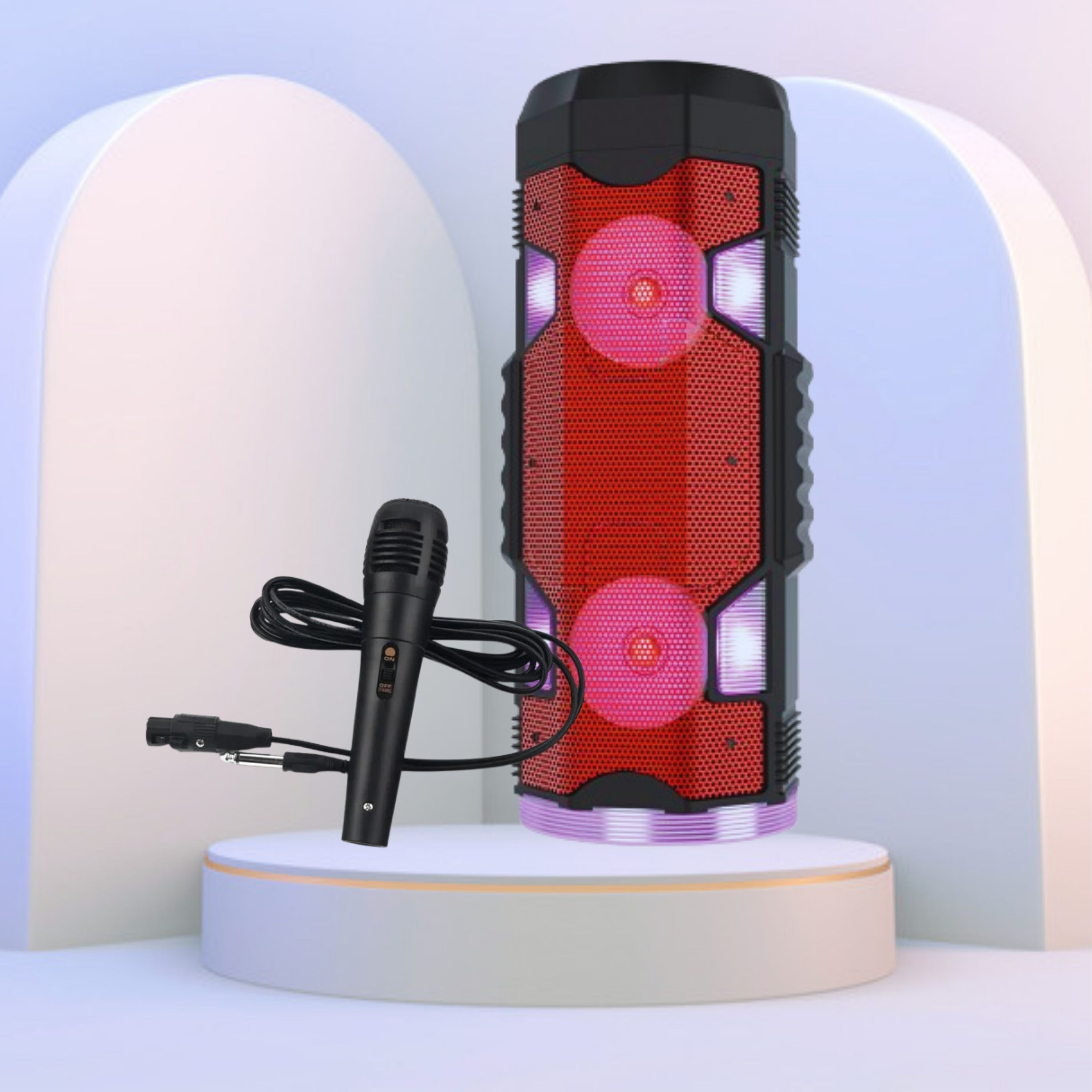 GUGGU Bluetooth Party Speaker with mic, AUX/TF Card USB, With Deep Bass Sound D78 20 W Bluetooth Party Speaker image 1