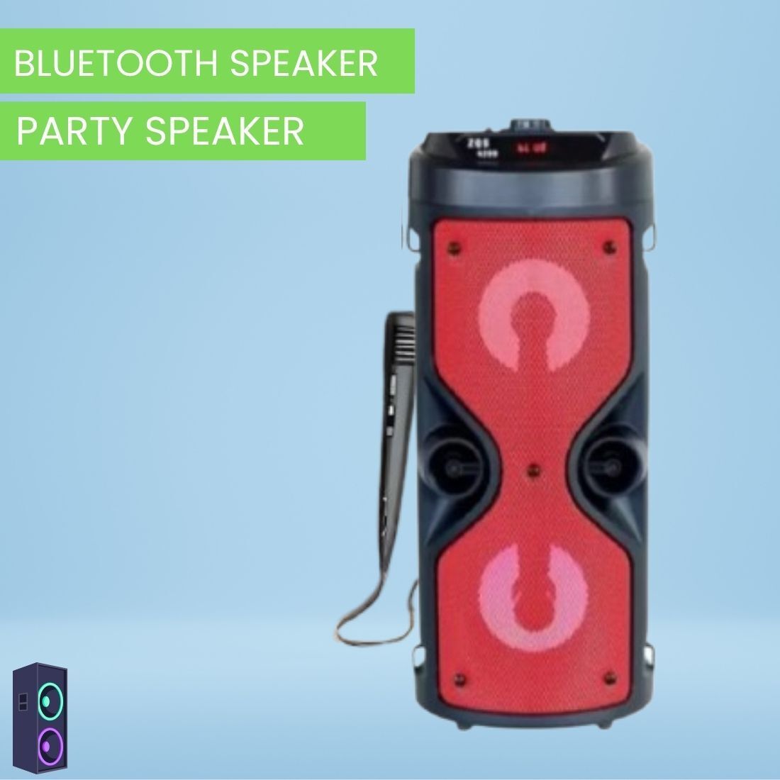 APENTERPRISES Thunder (WIRELESS BLUETOOTH PARTY SPEAKER) Stereo Sound With Karaoke MicE198 30 W Bluetooth Party Speaker-image-37