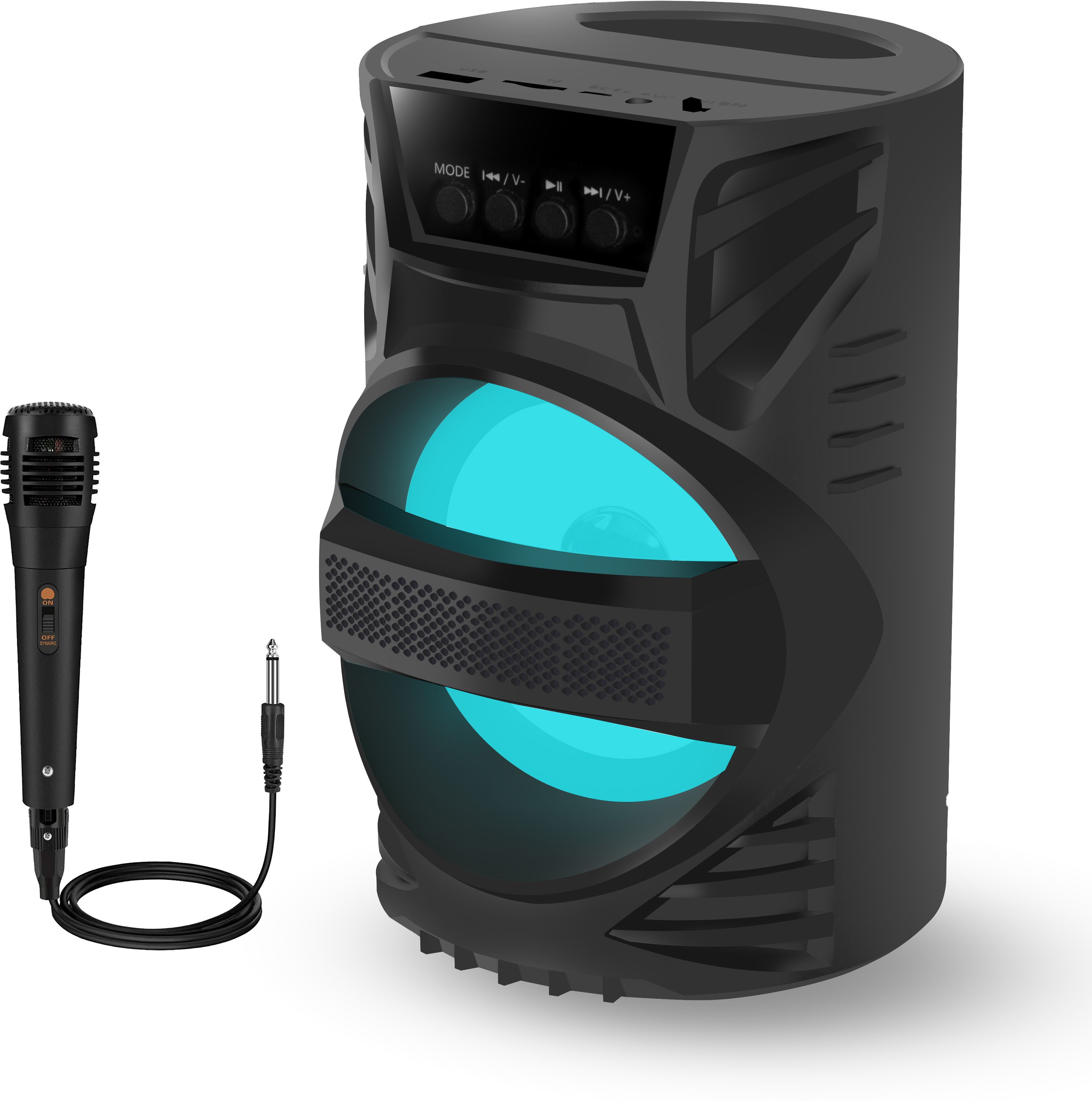 bogx Latest Karaoke Speaker with DJ Lights & Compatible With All Kind Of Smartphones 5 W Bluetooth Party Speaker