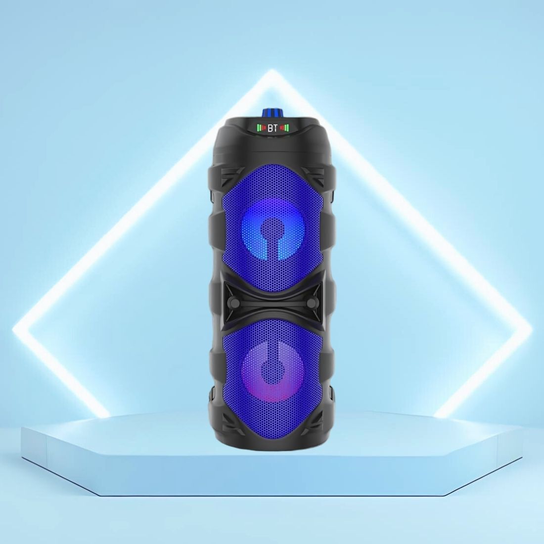 GUGGU DJ Box 50w Speaker 2000mAh battery & FM Radio with Mic Bluetooth speakerVB55 50 W Bluetooth Party Speaker-image-7