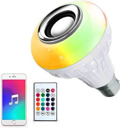 Treadmill Smart Music Bulb Color Changing with Remote Control Smart Bulb 1 W Bluetooth Party Speaker