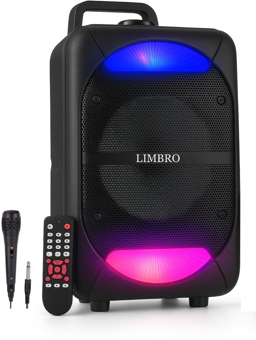 LIMBRO speaker with mic 1000 W Bluetooth Party Speaker image 1
