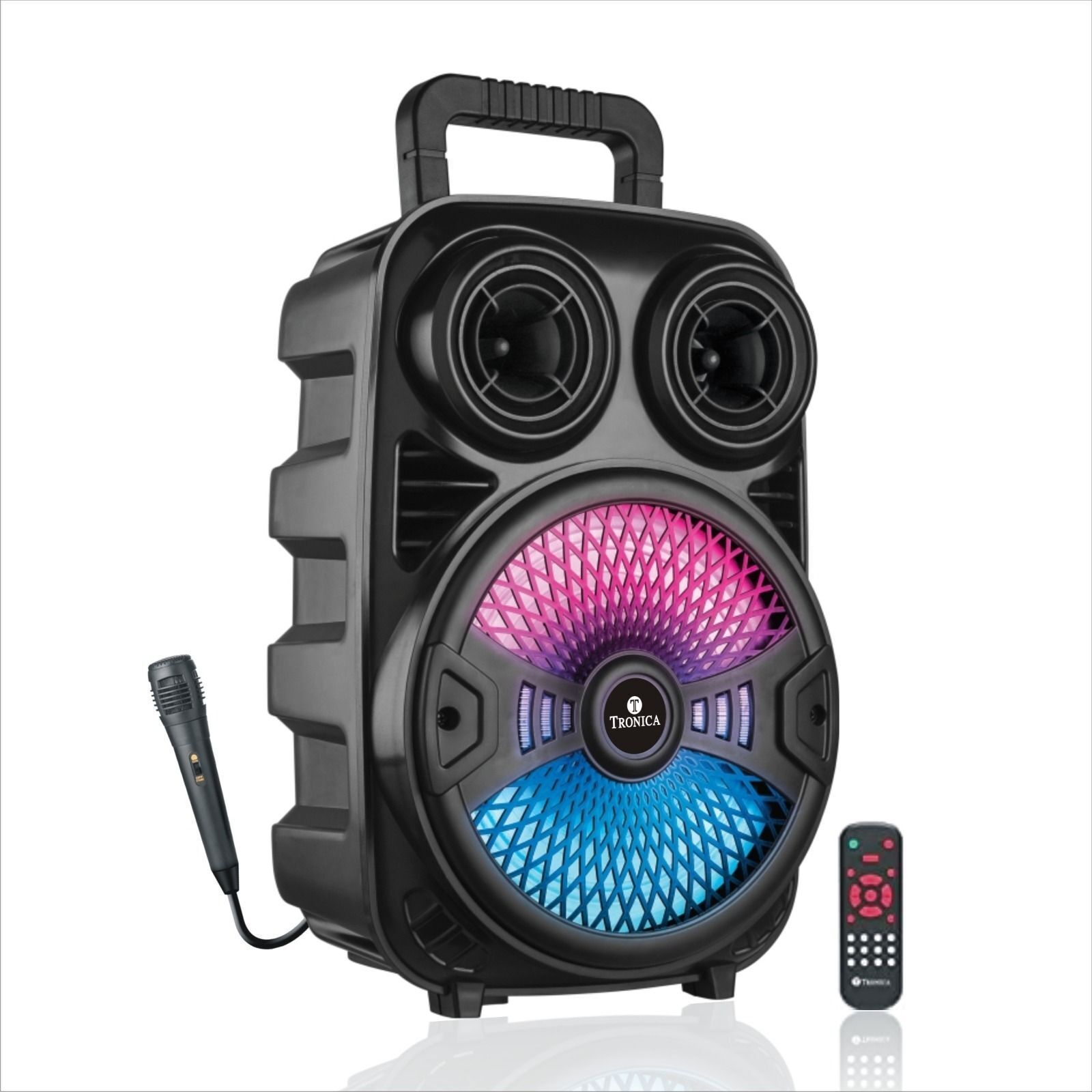 TRONICA CARWAAN Rechargeable Party Speaker With Remote/AUX/FM/PA System | Wired Mic 30 W Bluetooth Party Speaker-image-24