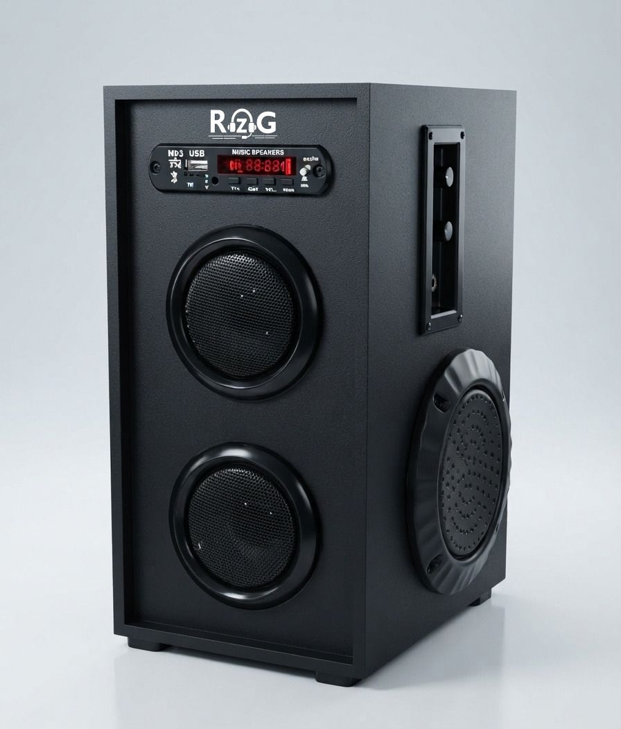 RZG Monster HyperBass Music system Dj Tower Speaker with Mic Support Dj Speaker 120 W Bluetooth Party Speaker-picture-36