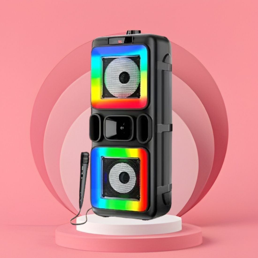GUGGU Bluetooth Party Speaker With Karaoke Mic & RGB Lights Immersive Stereo SoundH370 40 W Bluetooth Party Speaker-image-26