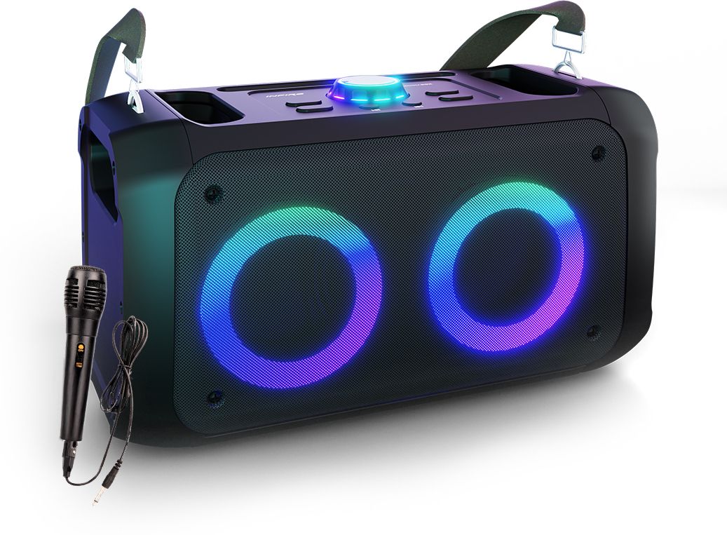 iNFiRe Boombox 24W Party Speaker | RGB Lights | Wired Mic | BT 5.3 | AUX/USB/FM/TF 24 W Bluetooth Party Speaker-picture-14