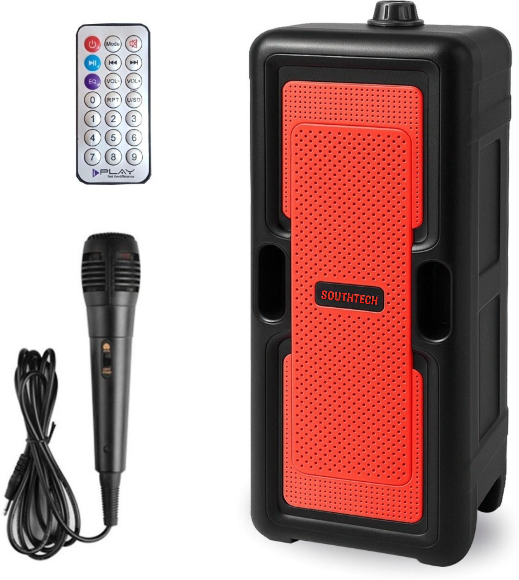 SOUTHTECH ST-02MR Portable Bluetooth Speaker with wired microphone, Type C, 40 W Bluetooth Party Speaker-image-46