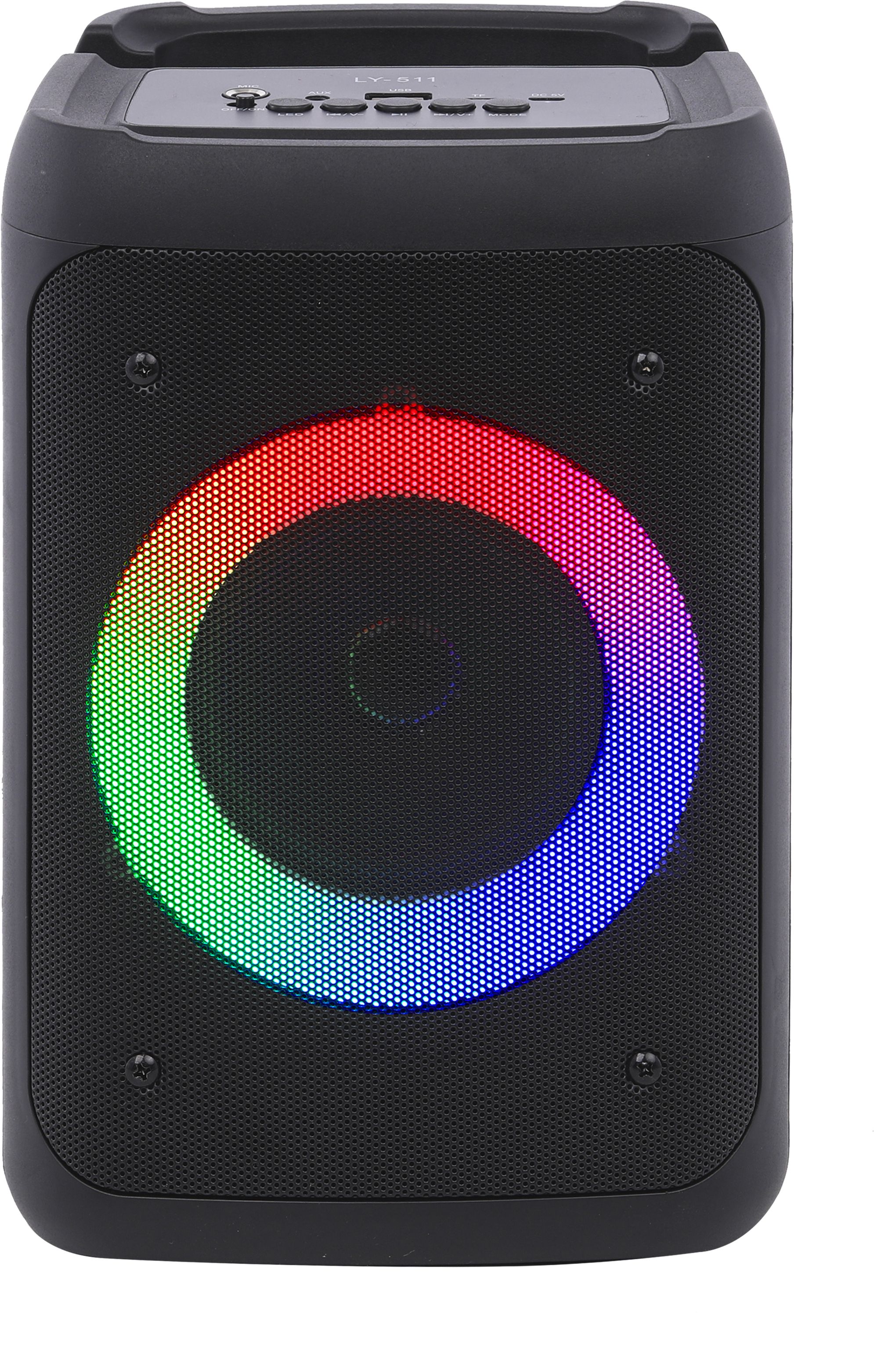 iNFiRe Breeze 15W Party RGB Speaker | RGB Lights | Karaoke Mic | BT 5.3 | AUX/USB/TF 15 W Bluetooth Party Speaker-image-16