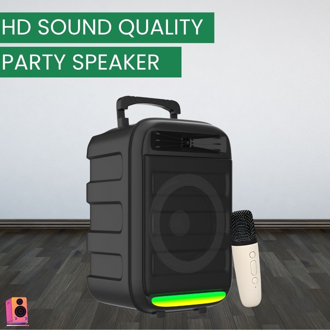 REGENTECOM Monster (WIRELESS TROLLEY SPEAKER) High Quality Sound With Karaoke MicQ58 35 W Bluetooth Party Speaker-image-46