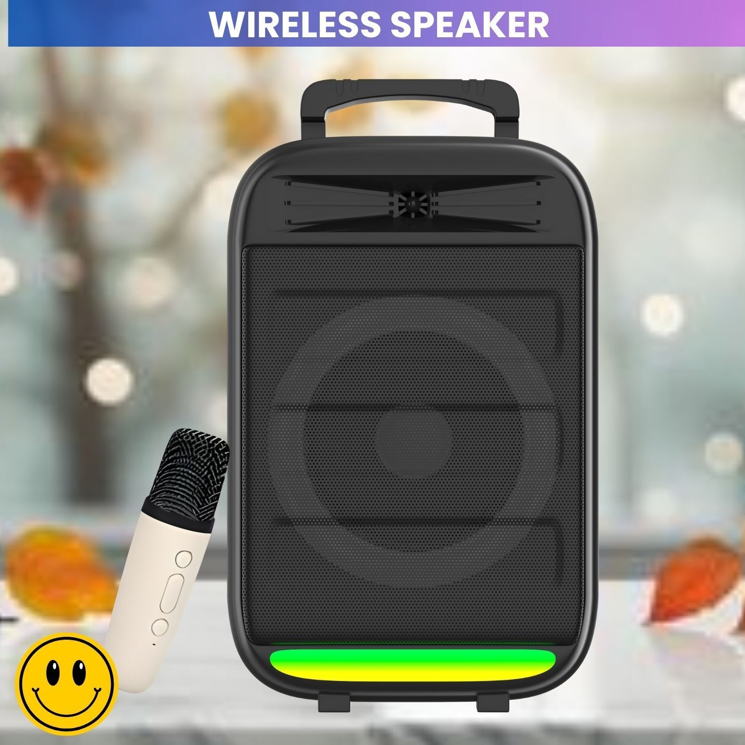 APENTERPRISES Monster (BLUETOOTH TROLLEY SPEAKER) Dynamic Thunder Sound With Karaoke MicNI300 35 W Bluetooth Party Speaker-image-21