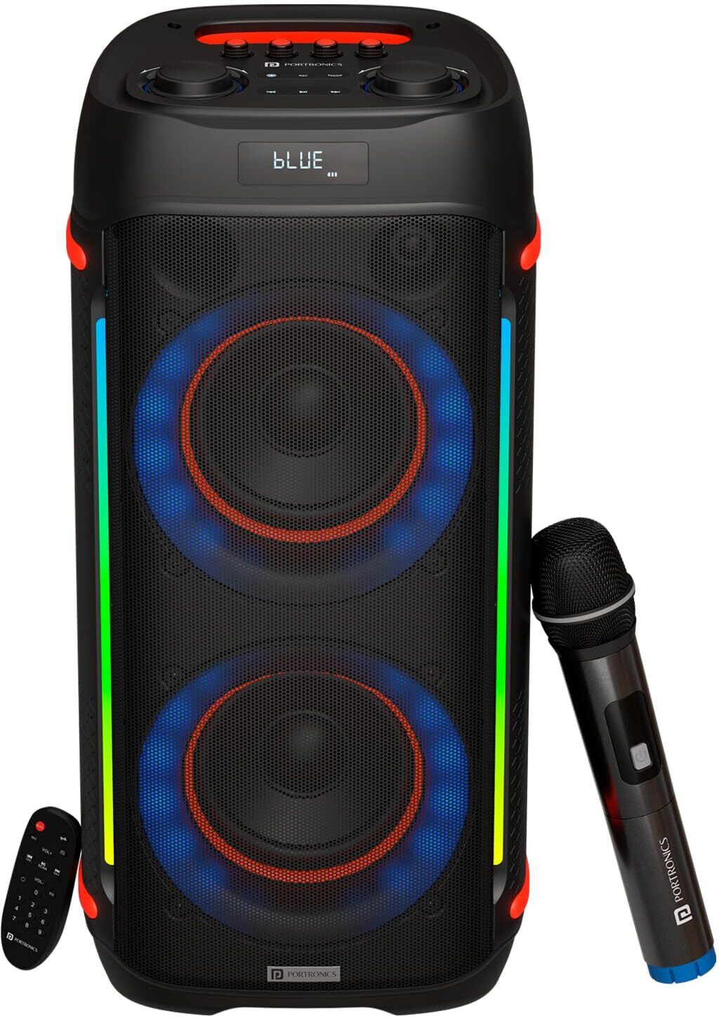 Portronics Iron Beats IV 250W Party Speaker With Dual 6" Subwoofer,4 Hrs Playtime,LED Light 250 W Bluetooth Party Speaker-image-40
