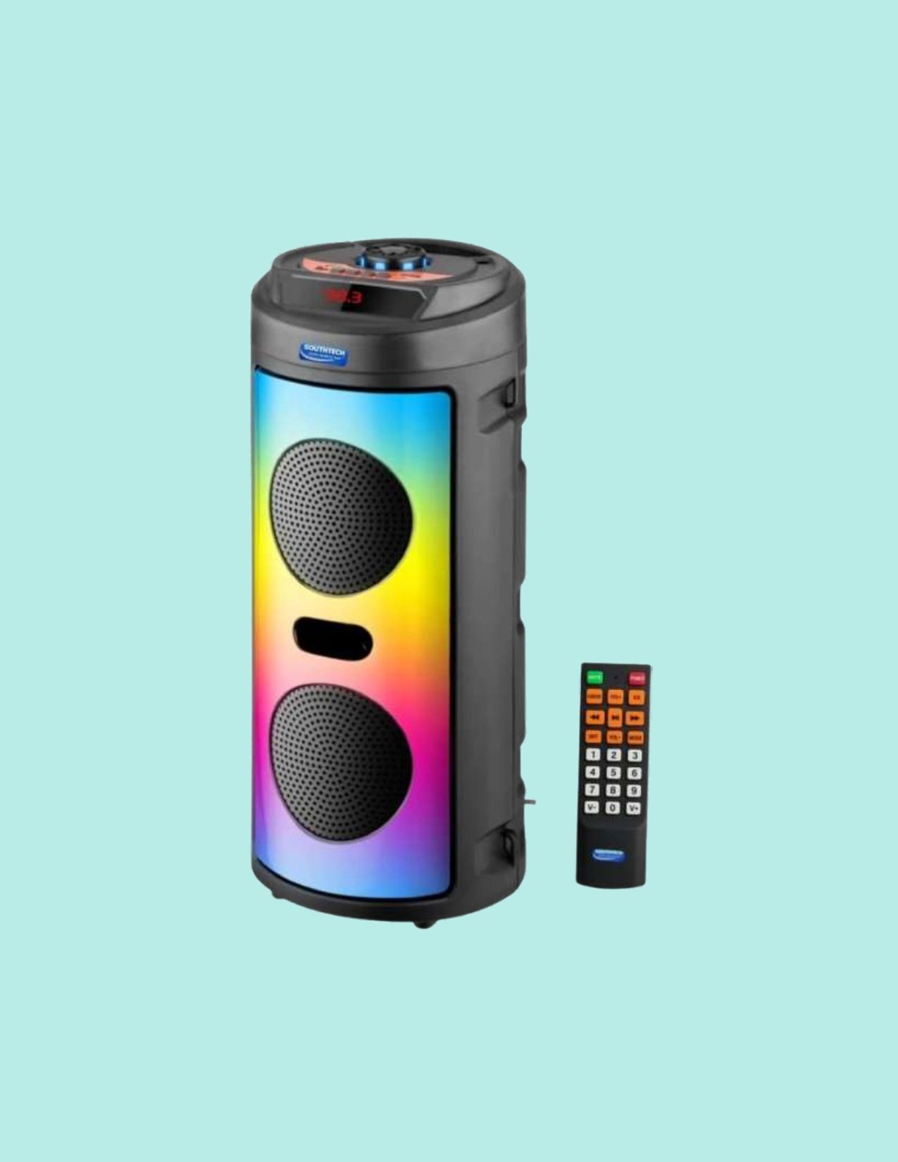 SOUTHTECH Bluetooth Tower Speaker | Dual Woofer | RGB LED Lights_A150 40 W Bluetooth Party Speaker-image-38
