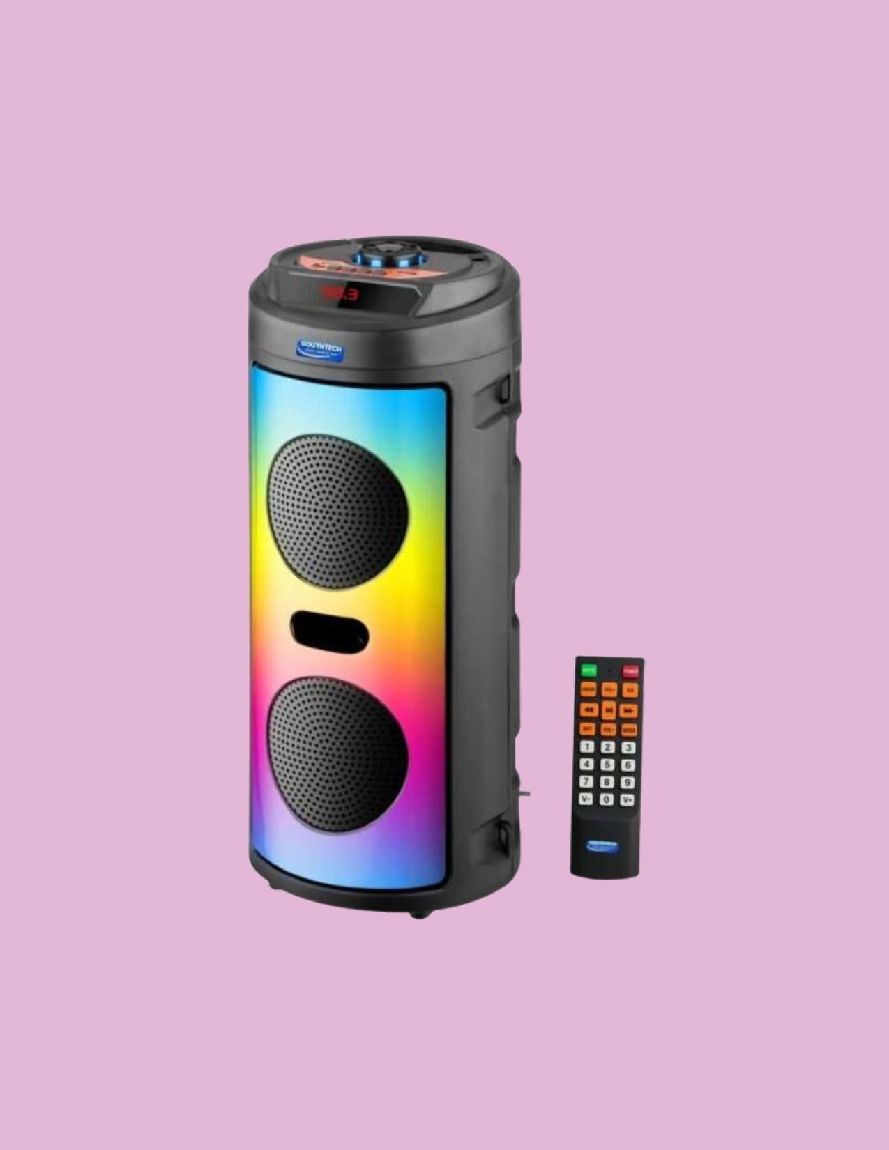 SOUTHTECH Bluetooth Tower Speaker | Dual Woofer | RGB LED Lights_A150 40 W Bluetooth Party Speaker-image-39