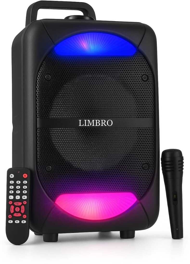 LIMBRO home Theatre TWS Mode FM USB AUX BLUETOOTH KARAOKE WIRED MIC RGB LIGHT 1000 W Bluetooth Party Speaker