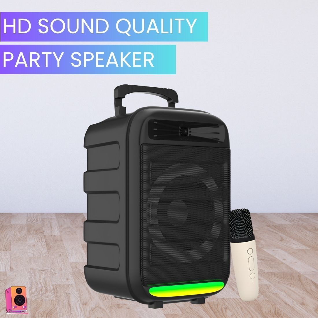 APENTERPRISES Monster (WIRELESS TROLLEY SPEAKER) High Quality Sound With Karaoke MicE372 35 W Bluetooth Party Speaker-image-47