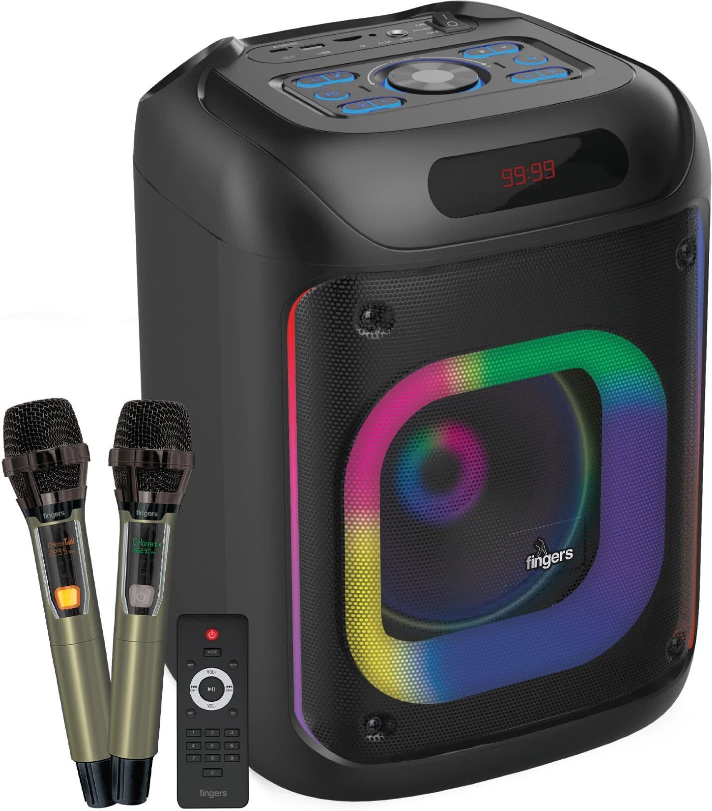 FINGERS 2Mic-ThunderBox45 40 W Bluetooth Party Speaker-image-44