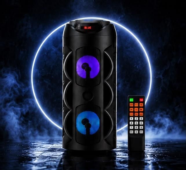3RY 40W Portable Bluetooth Tower Speaker with Dual Woofer, LED RGB Lights & Remote 40 W Bluetooth Party Speaker-image-45