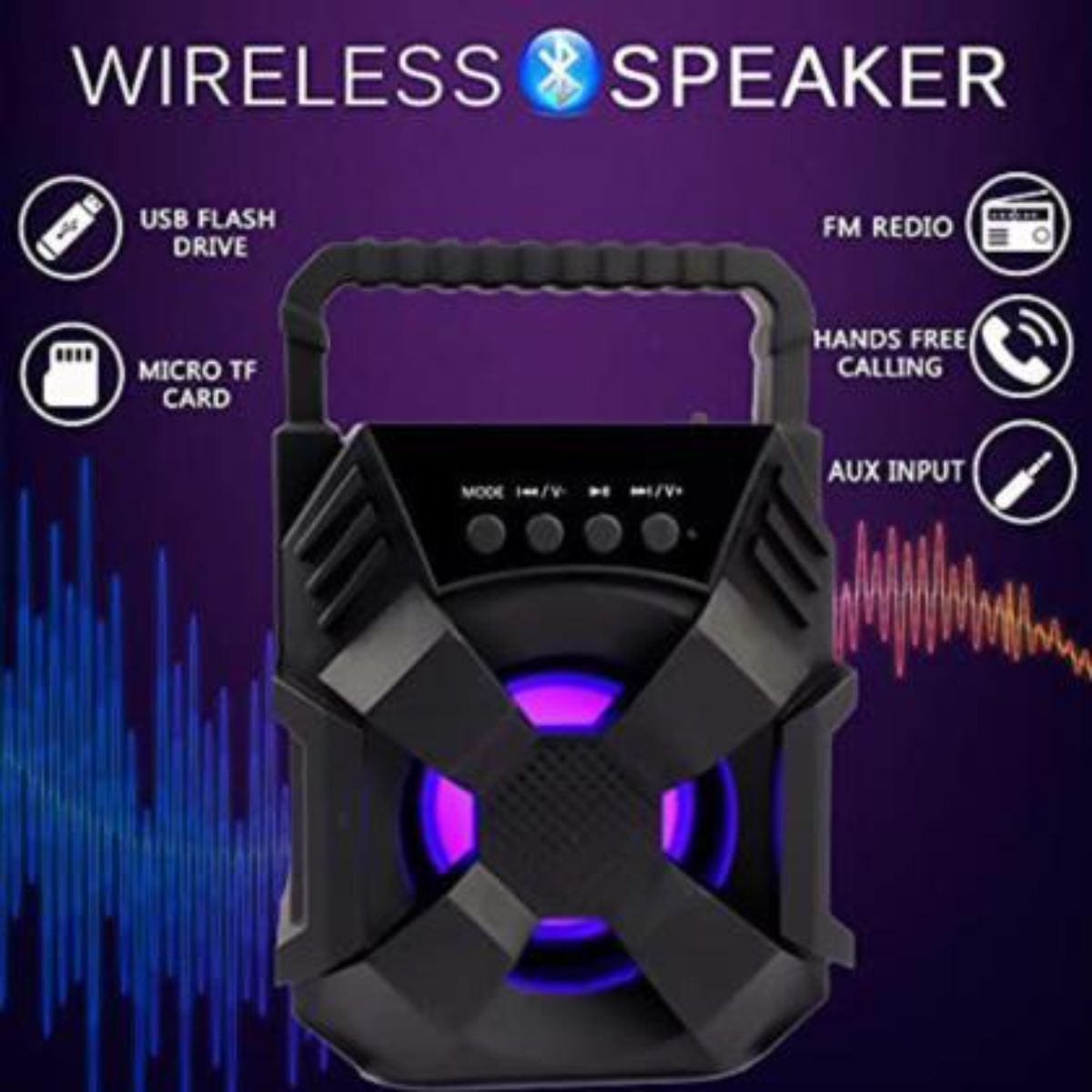 Clairbell 340_WS02 Super Bass Bluetooth Wireless Portable Speaker 48 W Bluetooth Party Speaker-image-26