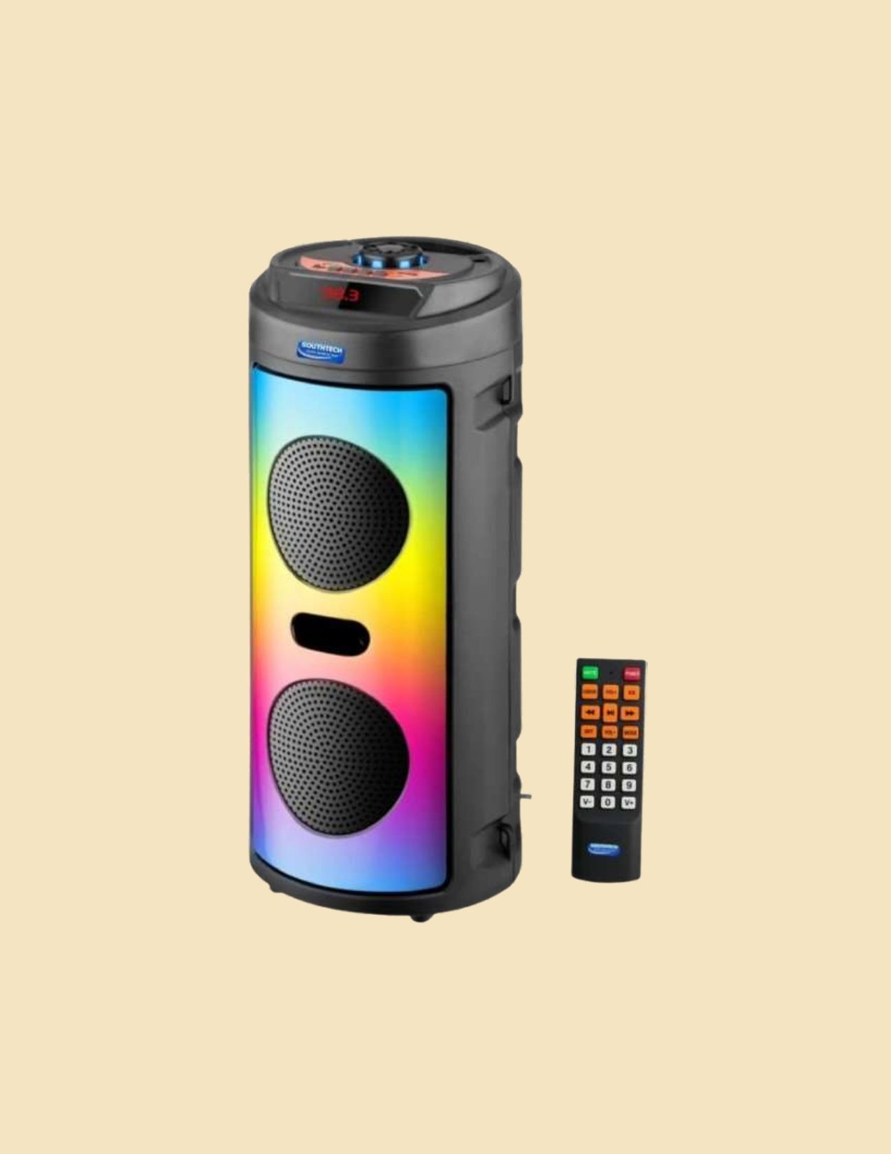 SOUTHTECH Bluetooth Tower Speaker | Dual Woofer | RGB LED Lights_A150 40 W Bluetooth Party Speaker-image-37