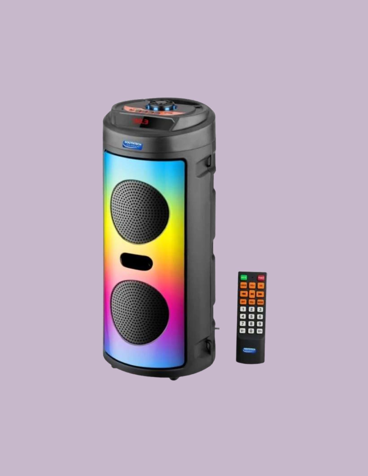 SOUTHTECH Bluetooth Tower Speaker | Dual Woofer | RGB LED Lights_A150 40 W Bluetooth Party Speaker-image-42