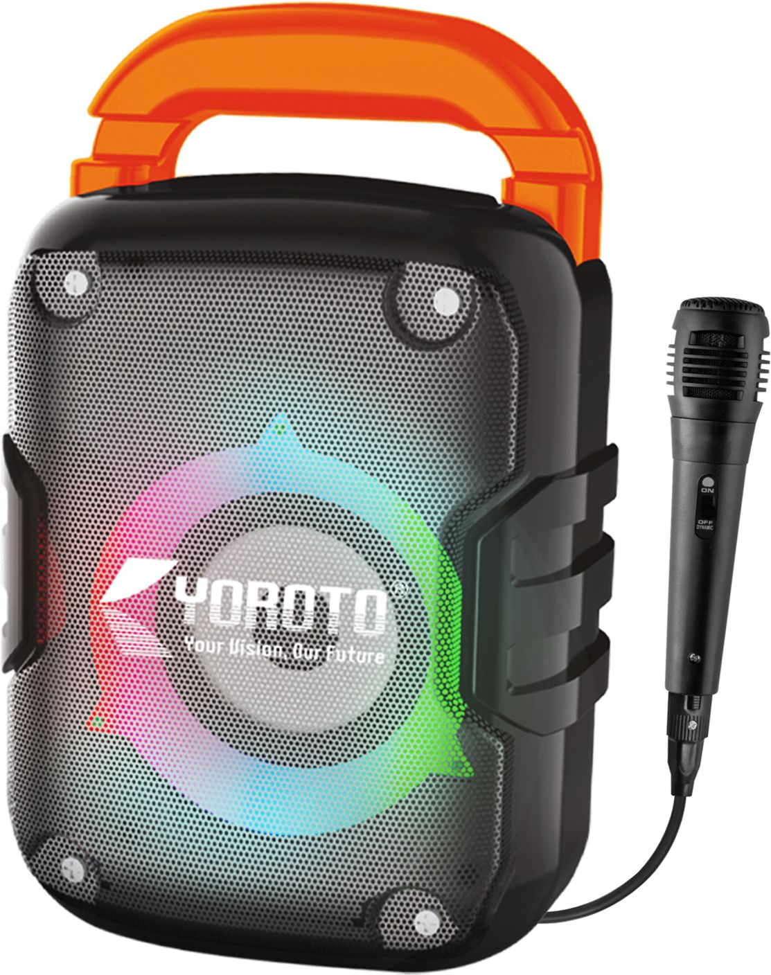 YOROTO Bluetooth Speaker with Wired Karaoke Mic, RGB Lights & TWS 25 W Bluetooth Party Speaker-image-27