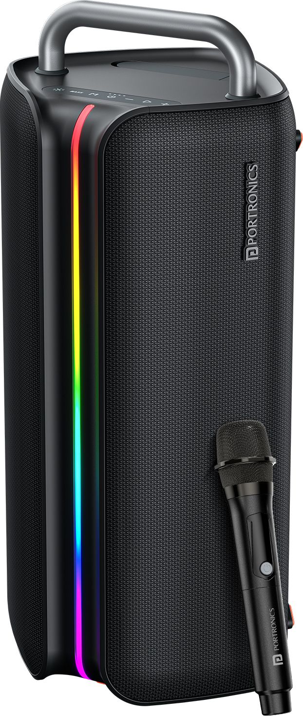 Portronics Nebula X 150W Party Speaker, Wireless Karaoke Mic, 6 Hours Playtime, Bass Boost 150 W Bluetooth Party Speaker-image-17