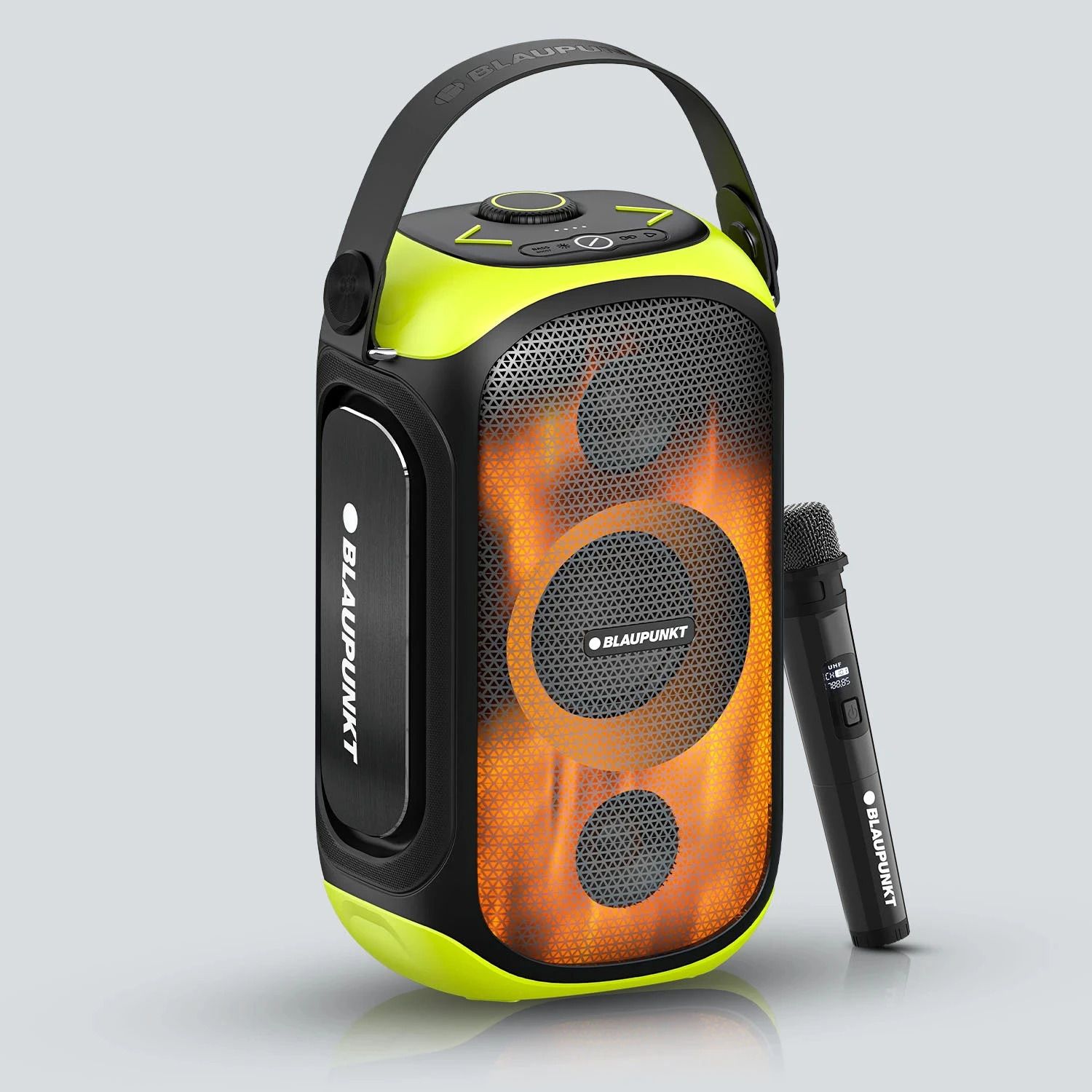 Blaupunkt ATOMIK LYTZ Party Cube , Bass Boost Equalizer , 9 Aura Light Modes 90 W Bluetooth Party Speaker-image-3