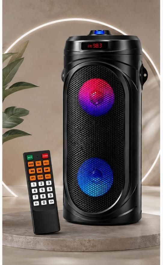 ZEKLY Impact 40W Bluetooth Tower Speaker | Dual Woofer RGB Lights | Remote | 40 W Bluetooth Party Speaker-image-26