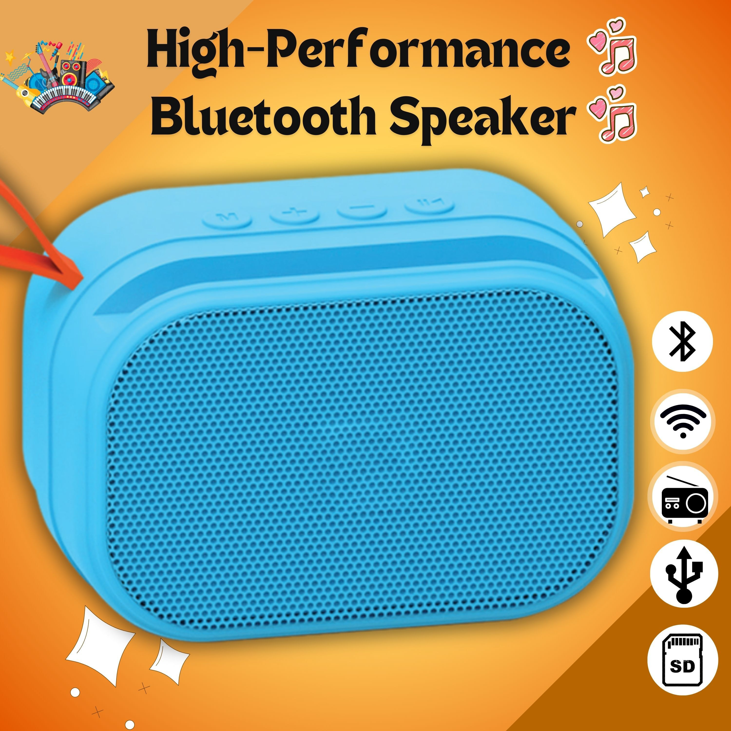 GUGGU SALSA bluetooth speaker-Powerful Bass & Compact Design with USB,Micro SD,FM A174 10 W Bluetooth Laptop/Desktop Speaker image 1