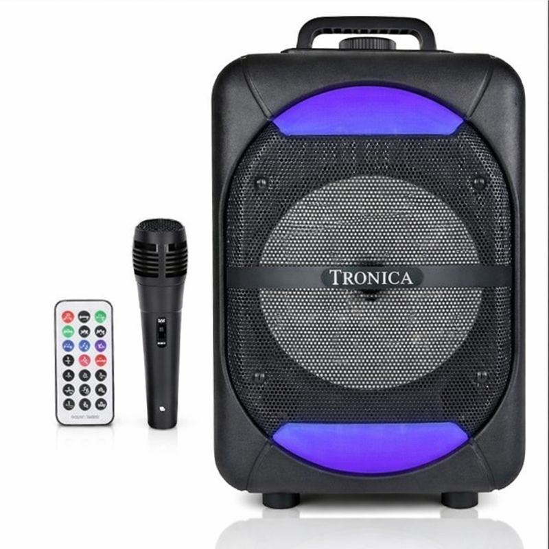 TRONICA VIBRA Rechargeable Bluetooth Karaoke Speaker with Wireless Mic, USB/SD 30 W Bluetooth Party Speaker