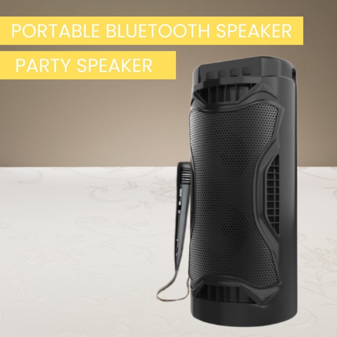 APENTERPRISES Bubble (PORTABLE BLUETOOTH PARTY SPEAKER)With Karaoke Mic High Quality SoundC360 30 W Bluetooth Party Speaker-image-40