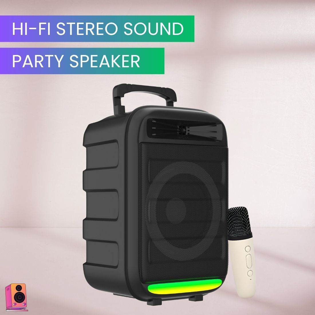 REGENTECOM Monster (WIRELESS TROLLEY SPEAKER) High Quality Sound With Karaoke MicQ475 35 W Bluetooth Party Speaker-image-48