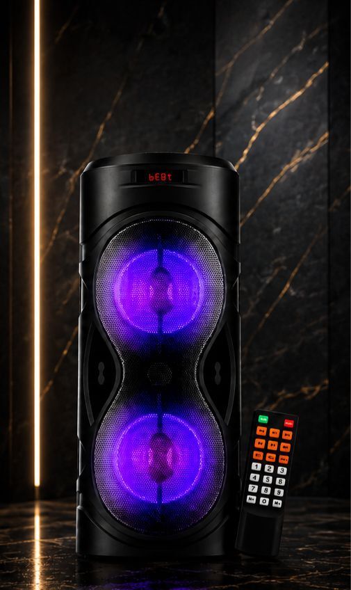 APH PRIME 40W Bluetooth Tower Speaker | Dual Woofer RGB Lights | Remote | 40 W Bluetooth Party Speaker-image-41