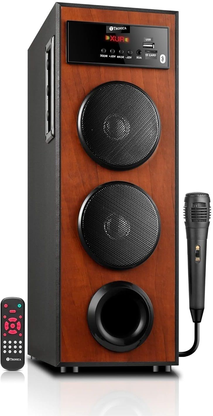 TRONICA Dhwani DJ 40W Bluetooth Tower Speaker with Mic, USB, SD, FM, AUX, TV & Remote 44 W Bluetooth Party Speaker