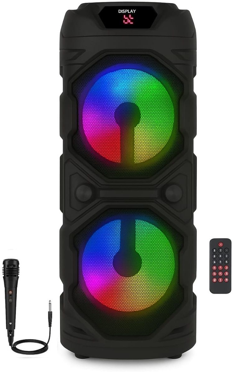 LIMBRO home Theatre TWS Mode FM USB AUX BLUETOOTH KARAOKE WIRED MIC RGB LIGHT 1000 W Bluetooth Party Speaker-picture-16