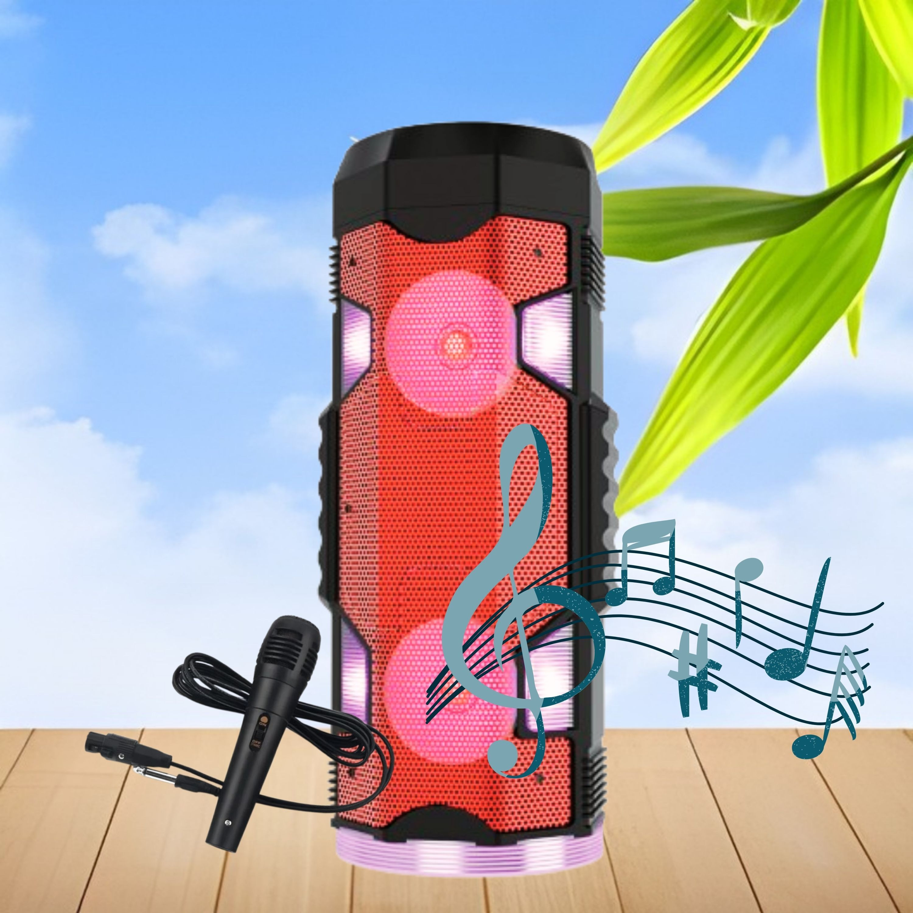 Clairbell Party Speaker with Wireless Bluetooth Speaker RGB Light Mic, FM With Remote S138 20 W Bluetooth Party Speaker image 1