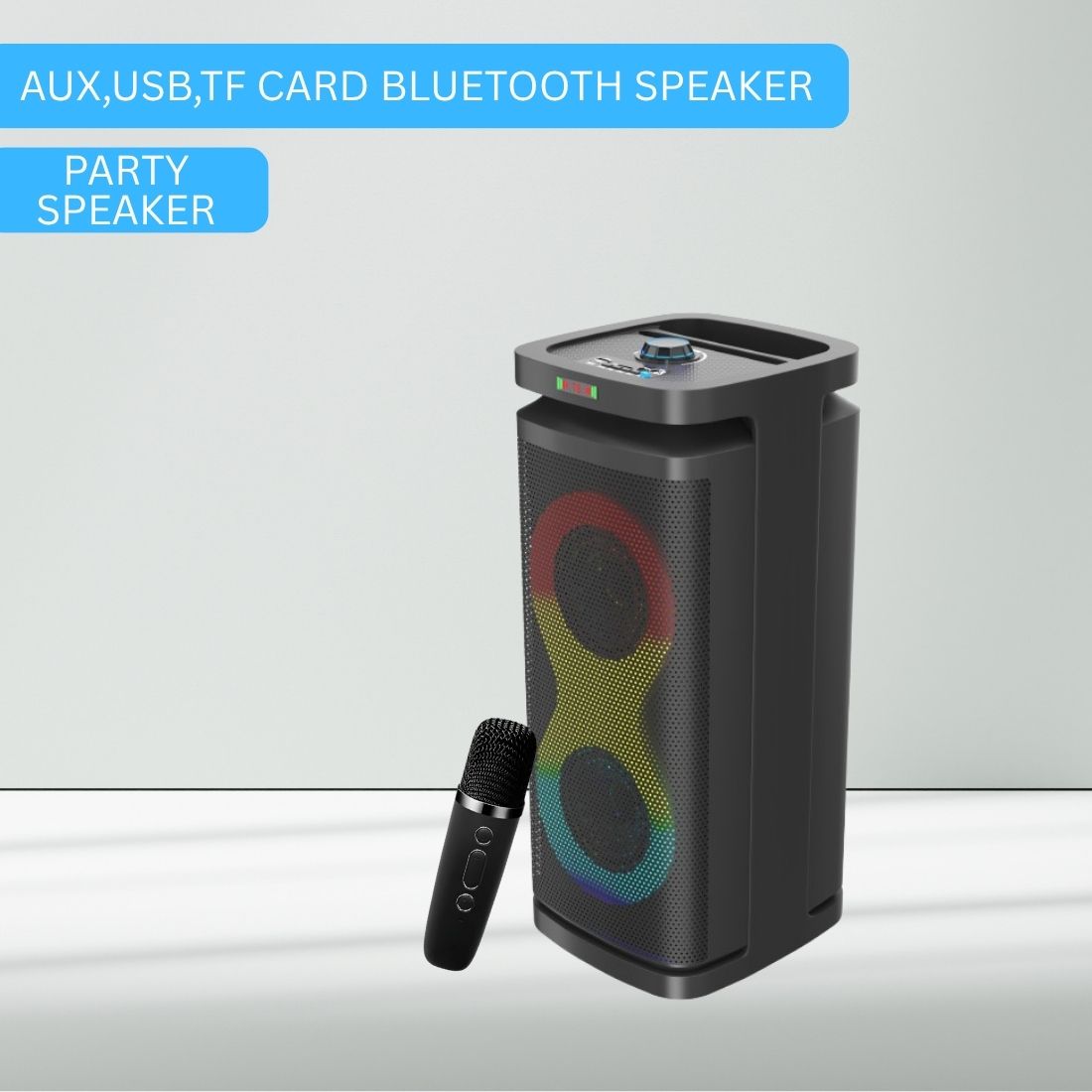 SACRO A1 (WIRELESS BLUETOOTH PARTY SPEAKER)Dynamic Thunder Sound With Wireless MicQ181 40 W Bluetooth Party Speaker-image-41