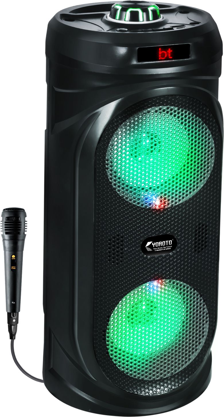 YOROTO Bluetooth Party Speaker with Wired Mic, High Bass, RGB Lights & Tws Mode 40 W Bluetooth Party Speaker-image-38