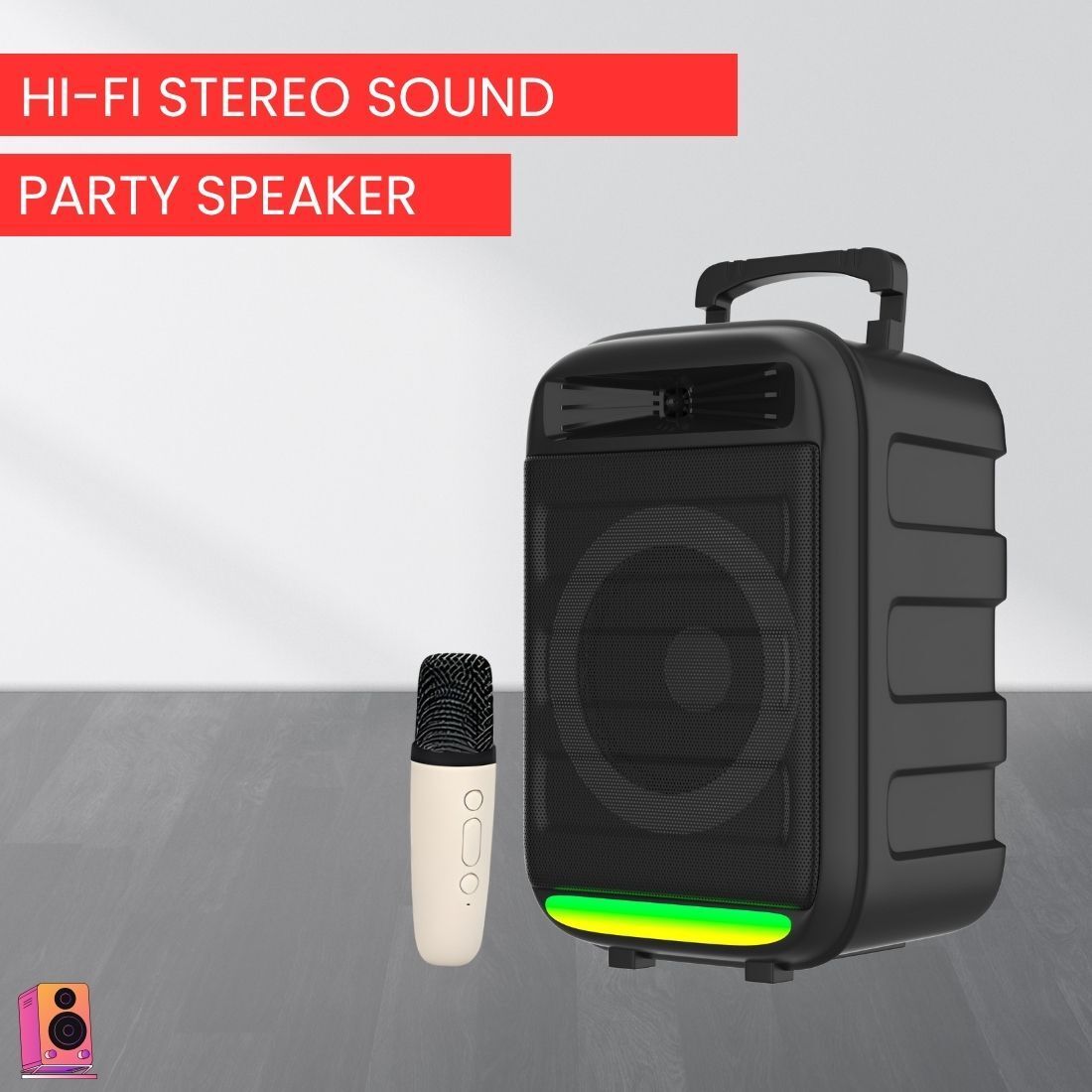 REGENTECOM Monster (WIRELESS TROLLEY SPEAKER) High Quality Sound With Karaoke MicE297 35 W Bluetooth Party Speaker-image-11