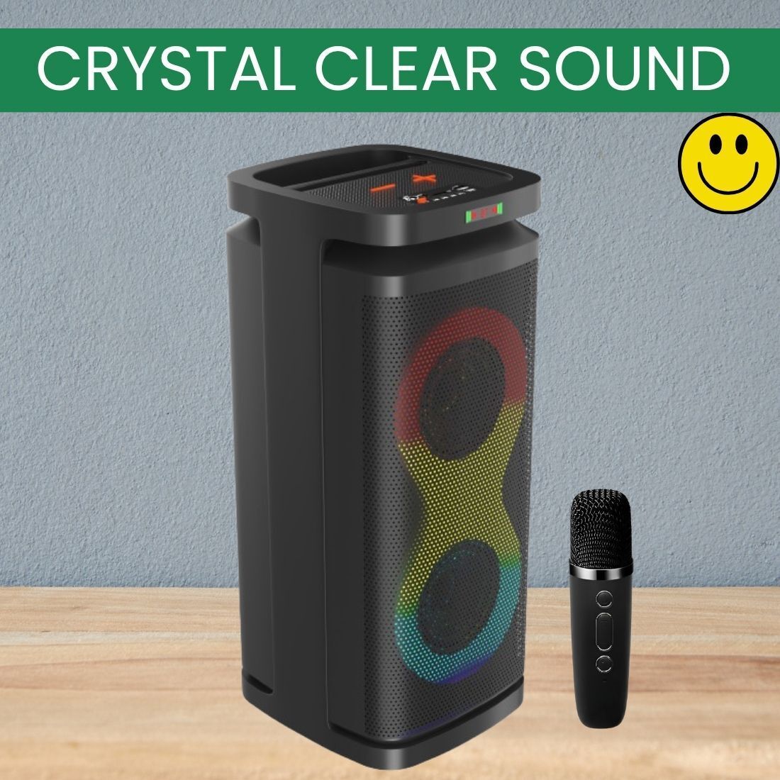 REGENTECOM A1 (PORTABLE BLUETOOTH PARTY SPEAKER) HD Quality Audio &Wireless Karaoke MicQ208 40 W Bluetooth Party Speaker-image-36