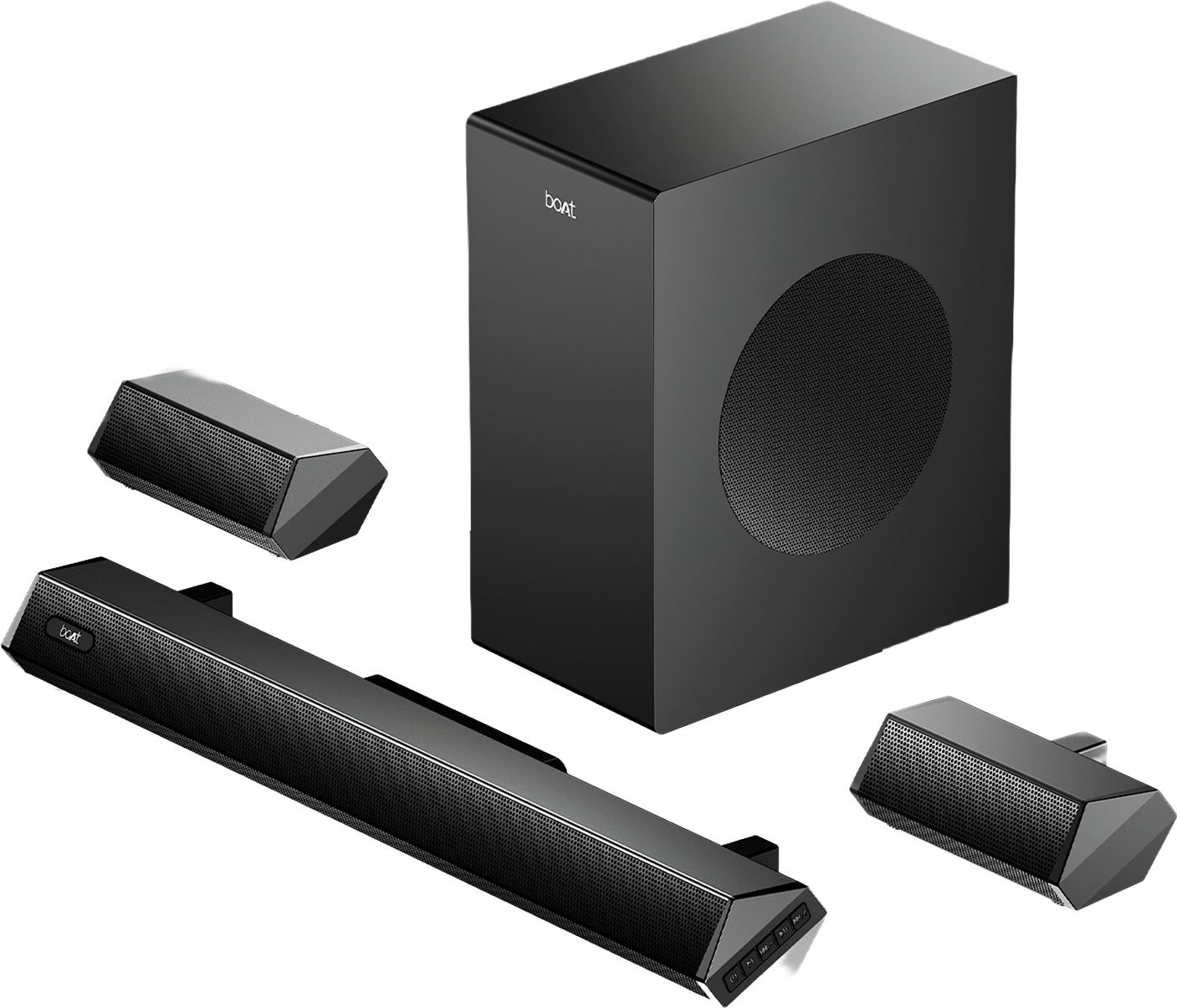 boAt Aavante Bar Prime B300, Subwoofer,Dual Rear Speakers,5.1 CH,EQ Modes,BT v5.3 300 W Bluetooth Soundbar-image-2