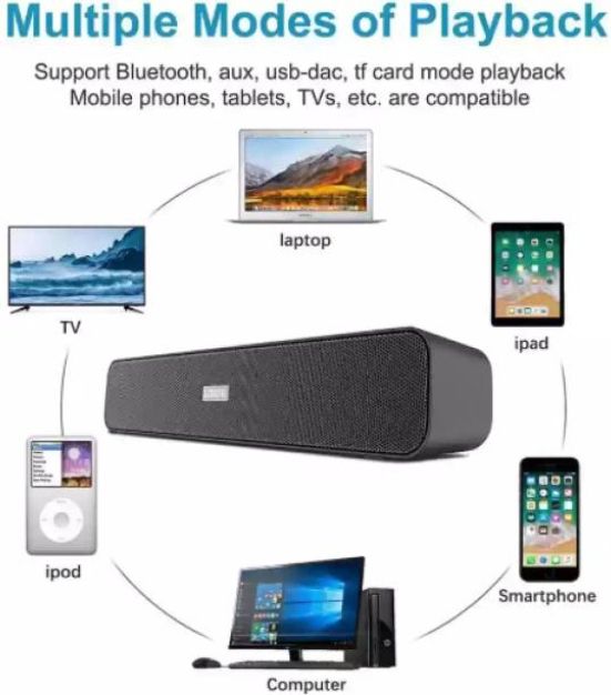 Clairbell IC_WIRELESS E91 SOUNDBAR BLUETOOTH SPEAKER COMPATIBLE WITH ALL SMARTPHONES 48 W Bluetooth Soundbar-image-39